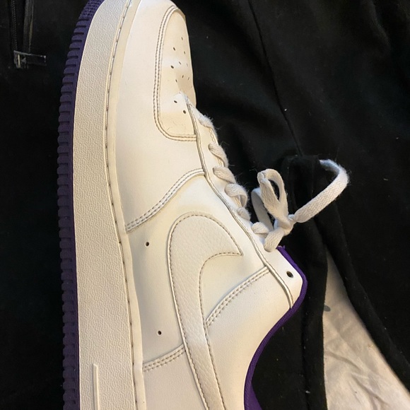 LA LAKERS AIR FORCE ONES MENS SZ 12 - Picture 8 of 8